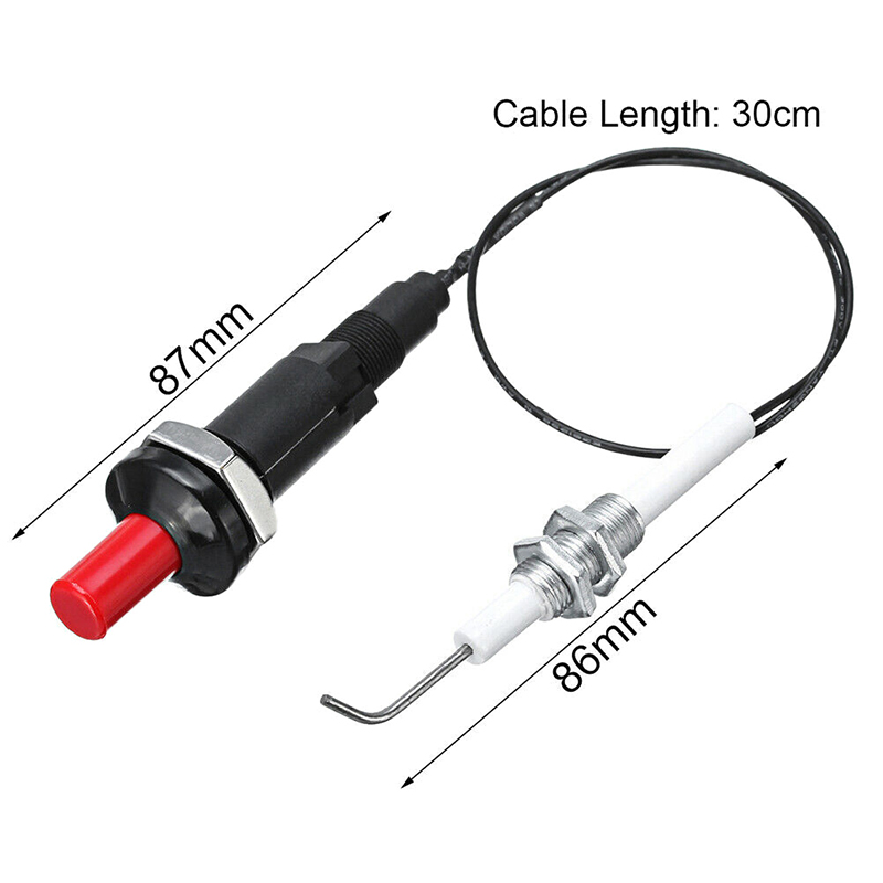 Outdoor Camping Oven - ปุ่มกด Piezo Ignitor พร้อมสาย Spark IGNITION