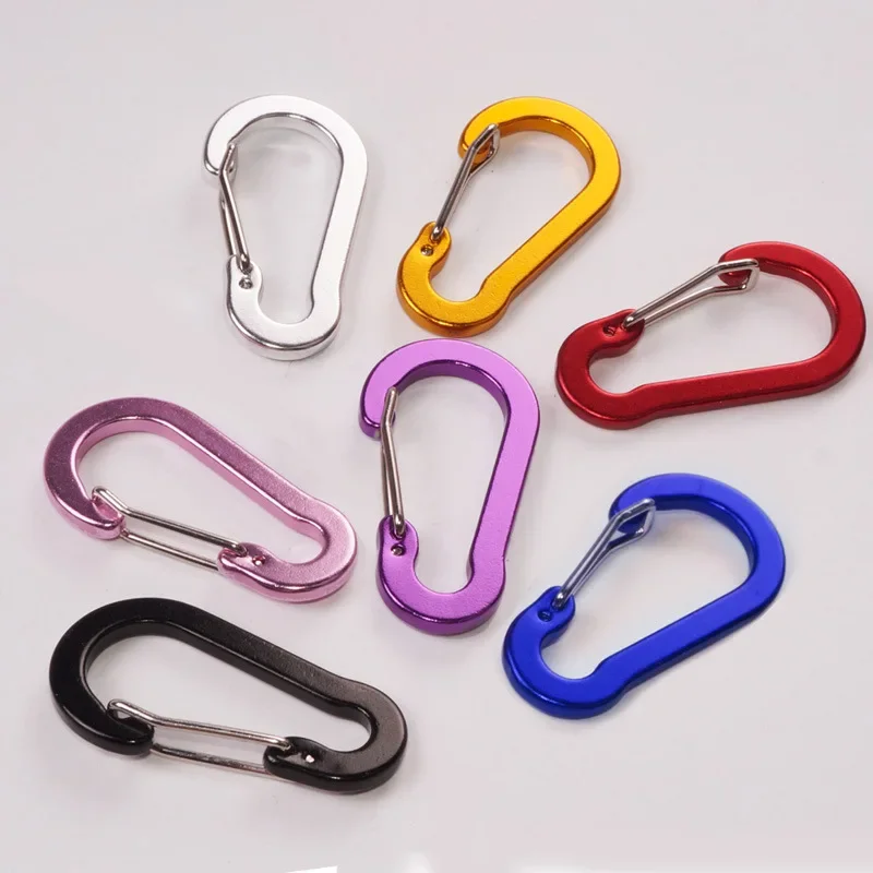 Camp Utensil Set - ชุดคลิปหนีบคาราไบเนอร์6/12ชิ้นตะขอขนาดเล็กสำหรับท่องเที่ยวกลางแจ้งตกปลาตั้งแคมป์ขี่จักรยานเดินป่าเครื่องมือห่วงเกี่ยวพวงกุญแจคาราบิเนอร์