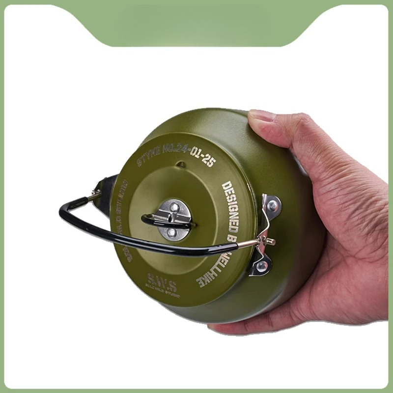 Outdoor Camping Solo - กาต้มน้ำกลางแจ้งขนาดเล็ก 0.8 ลิตร สำหรับเดินป่า ปีนเขา ท่องเที่ยว
