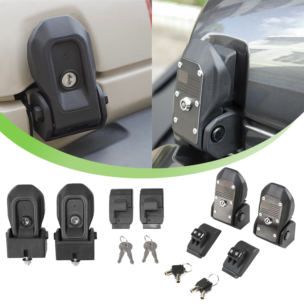 Outdoor Camping Jeep - ตัวล็อคฝากระโปรงรถ ป้องกันการโจรกรรม สำหรับ Jeep Wrangler JL