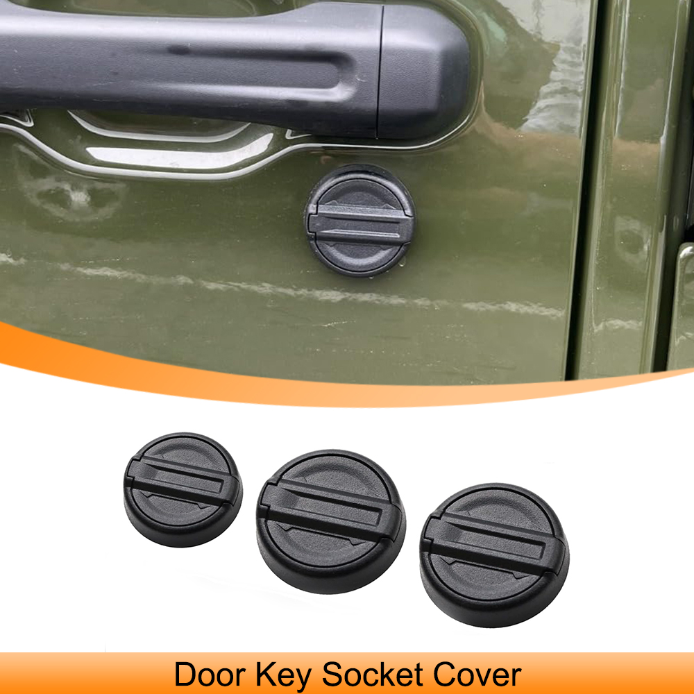 Outdoor Camping Jeep - ประตูล็อค Keyhole ซ็อกเก็ตกุญแจตกแต่งสติกเกอร์สําหรับ JEEP Wrangler TJ
