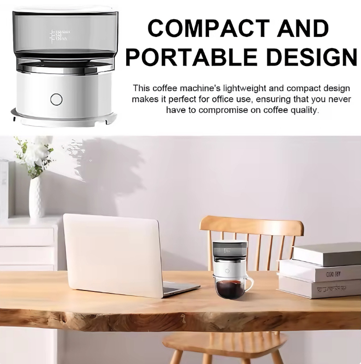 Camp Percolator Coffee - เครื่องชงกาแฟแบบดริปอัตโนมัติพกพา สำหรับชงกาแฟด้วยมือกลางแจ้ง พร้อมตัวกรองดริป เหมาะสำหรับการเดินทาง แคมป์ปิ้ง และใช้ในบ้าน