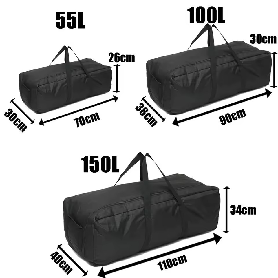 Outdoor Camping Hiking - กระเป๋าเดินทางสำหรับตั้งแคมป์กลางแจ้ง 1680D Oxford สำหรับเดินป่า กระเป๋าเดินทางขนาดใหญ่กันน้ำสำหรับผู้ชายและผู้หญิง