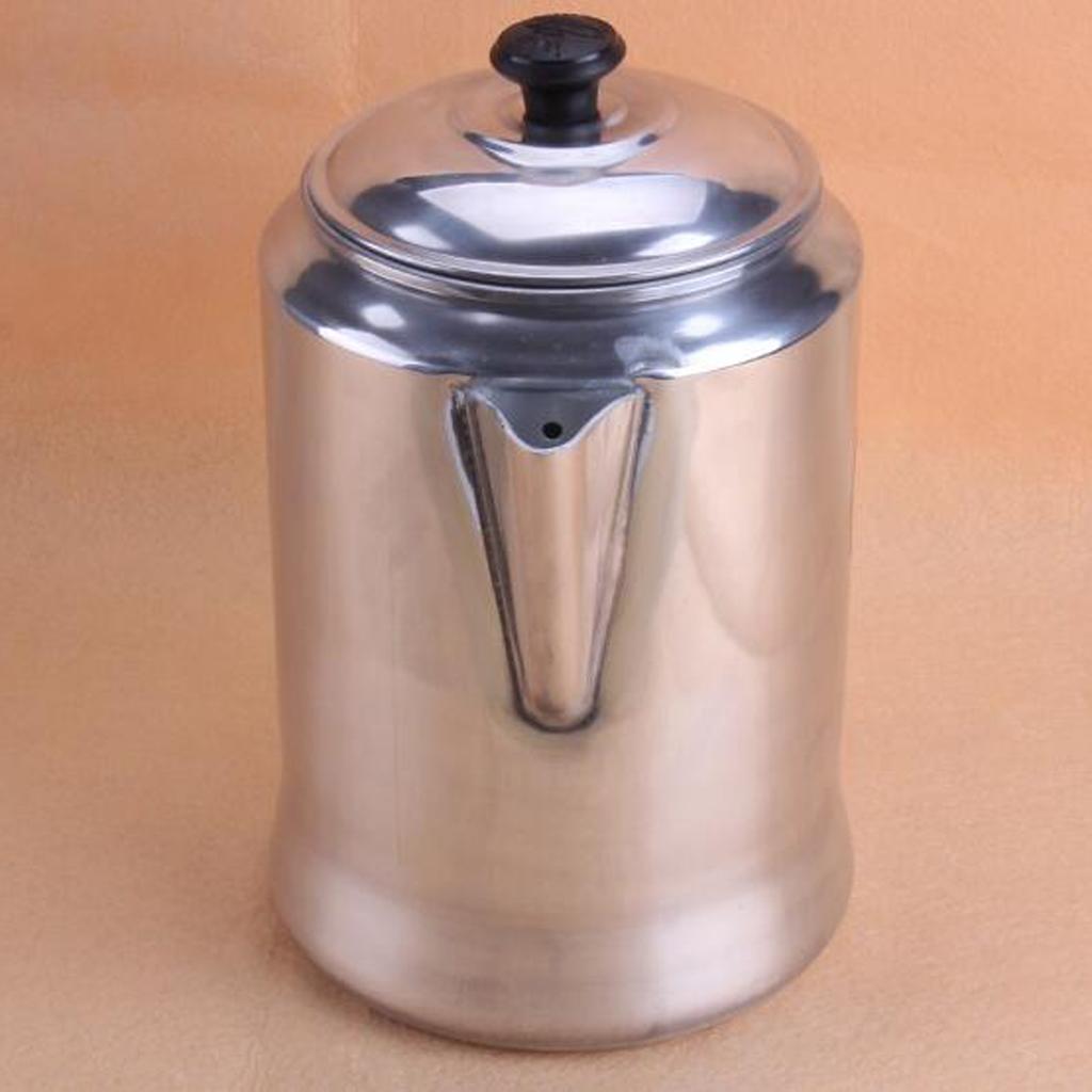 Camp Percolator Coffee - หม้อกาแฟอะลูมิเนียมแบบพกพา กาต้มน้ำขนาดใหญ่ สำหรับกาแฟตุรกีและกาแฟอาหรับ