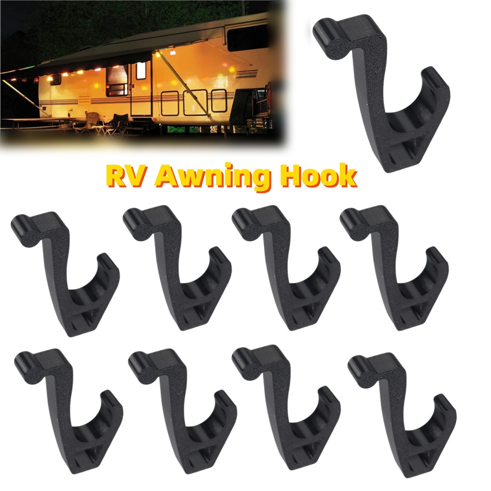 Outdoor Camping Gazebo - ตะขอเกี่ยวผ้าใบกันแดดสำหรับตั้งแคมป์ 1/2 ชิ้น คลิปหนีบสำหรับแขวนเต็นท์ RV ตะขอแขวนไฟ
