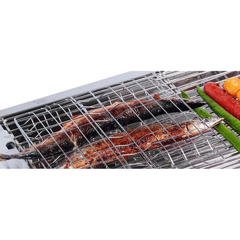 Camp Cooking Set - ตะกร้าบาร์บีคิวคุณภาพสูง อุปกรณ์เสริมสำหรับเตาย่างบาร์บีคิว ตะแกรงลวดสำหรับทำอาหารกลางแจ้ง ชุดอุปกรณ์ปิ้งย่างสำหรับการตั้งแคมป์