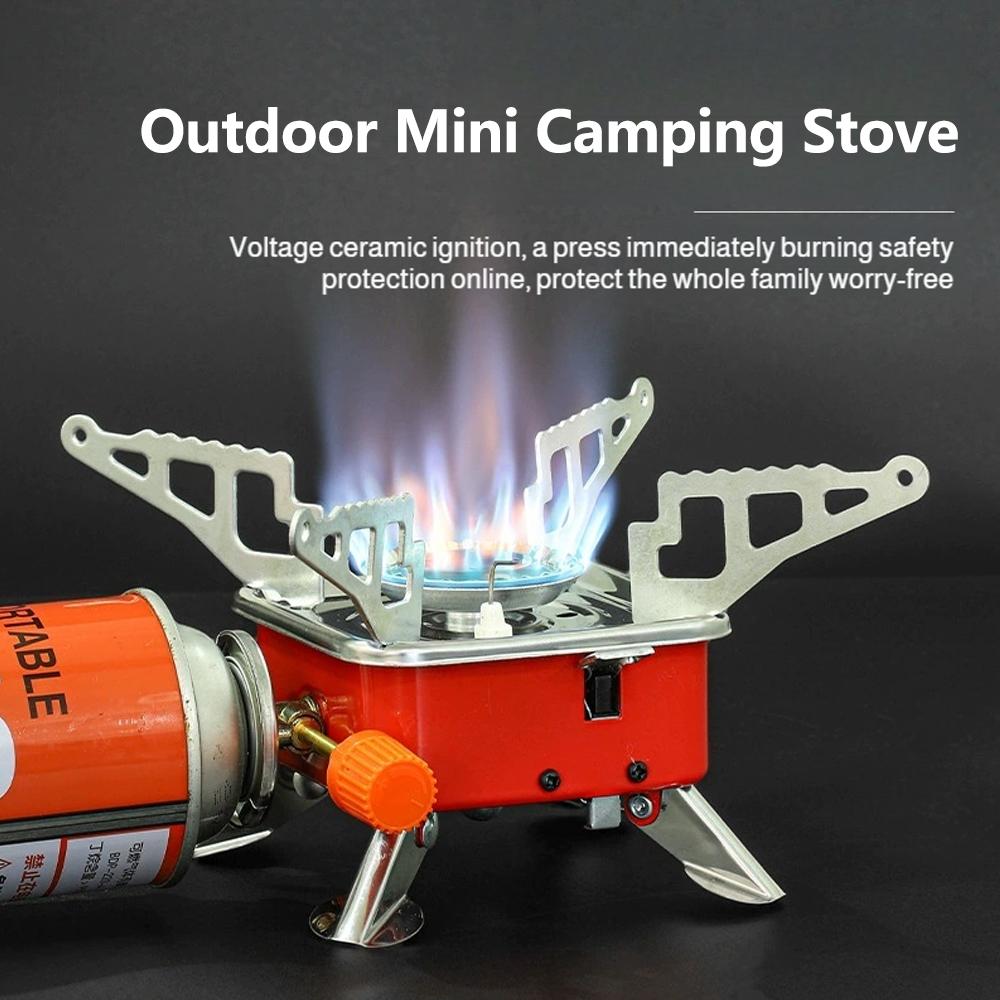เตาแก๊สพกพาแบบพับได้ ทนลม กำลั - Outdoor Gas Camping Oven บทวิจารณ์และราคา