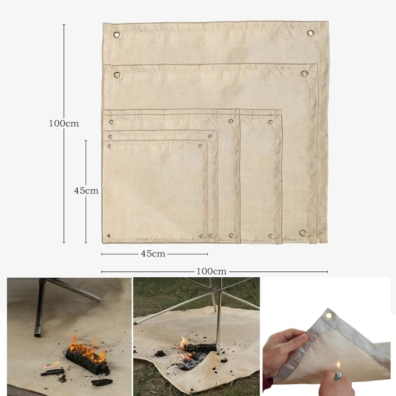 แผ่นรองกันไฟสำหรับตั้งแคมป์ ผ้ - Outdoor Camping Fire บทวิจารณ์และราคา
