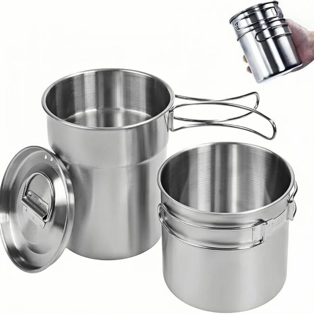 แก้วพับได้สำหรับแคมป์ปิ้ง หม้อ - Camp Cooking Set บทวิจารณ์และราคา