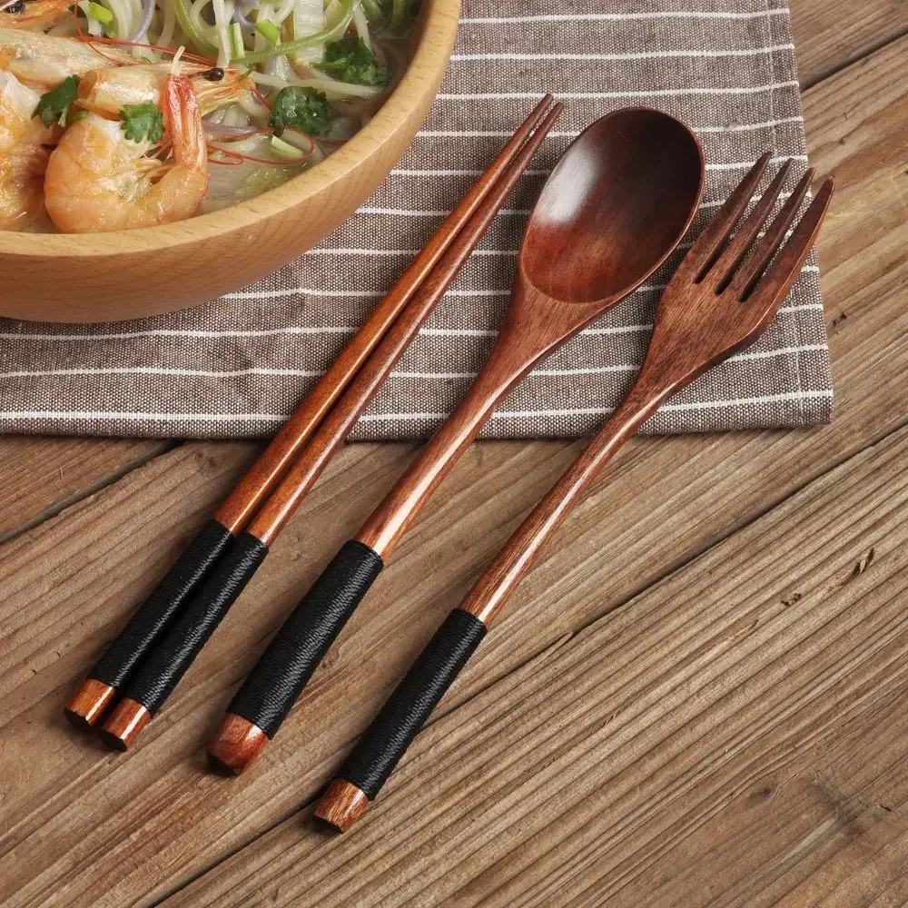 ชุดอุปกรณ์รับประทานอาหารไม้เนื - Camp Utensil Set บทวิจารณ์และราคา