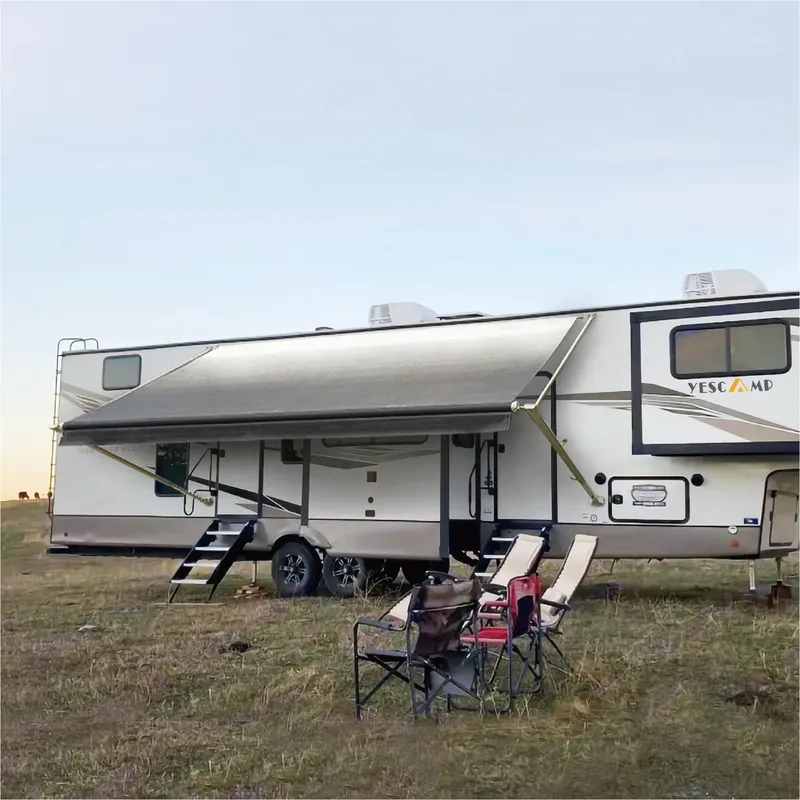 กันสาดควบคุมด้วยมือ Awnlux ราค - Outdoor Camping บทวิจารณ์และราคา