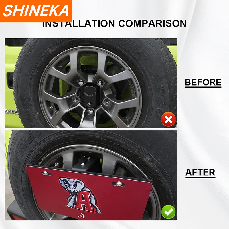 Shineka ชุดยึดป้ายทะเบียนรถอะไ - Outdoor Camping Jeep บทวิจารณ์และราคา