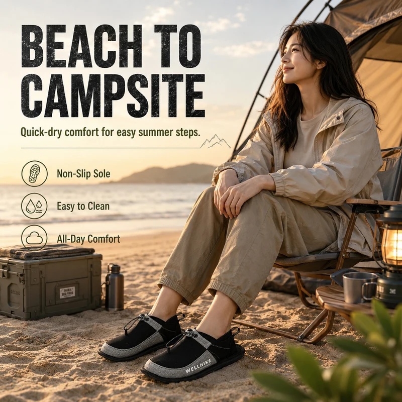 รองเท้าแตะแห้งเร็วสำหรับตั้งแค - Outdoor Camping Items บทวิจารณ์และราคา