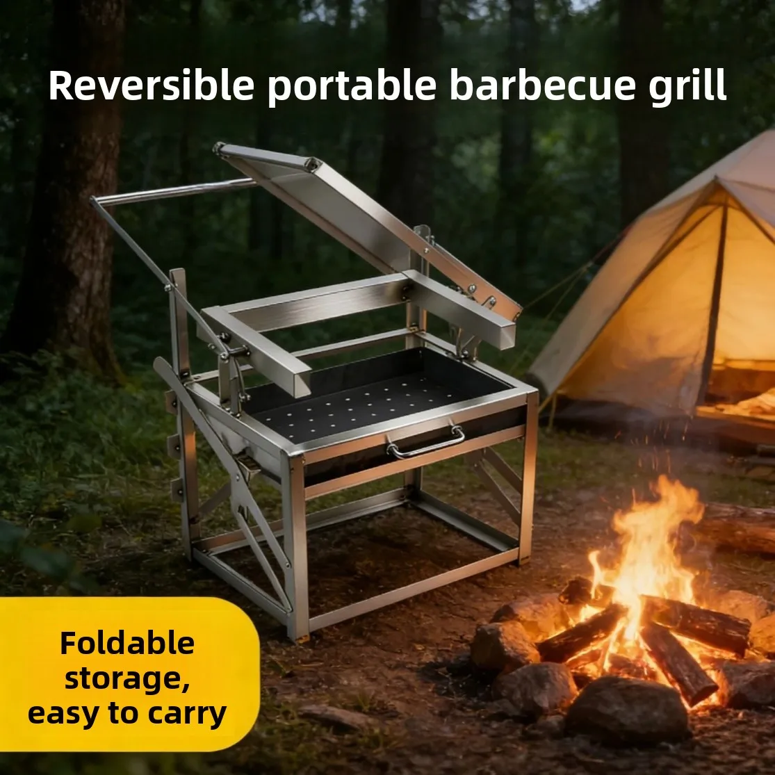 เตาย่างบาร์บีคิวแบบหมุนอัตโนมั - Outdoor Camping Oven บทวิจารณ์และราคา