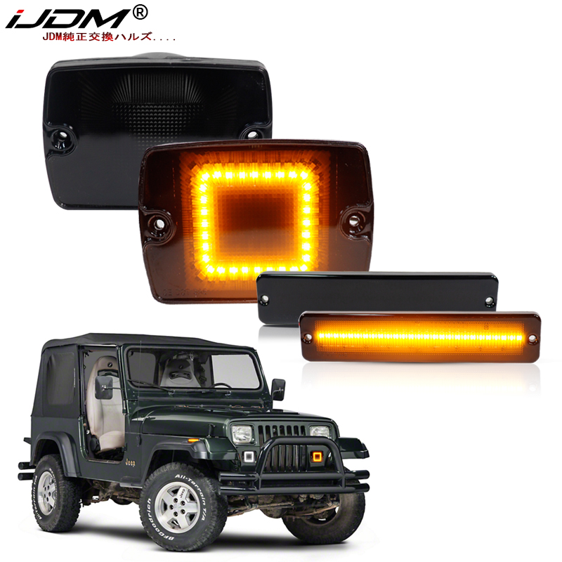 ไฟเลี้ยวข้าง iJDM และไฟ DRL กั - Outdoor Camping Jeep บทวิจารณ์และราคา