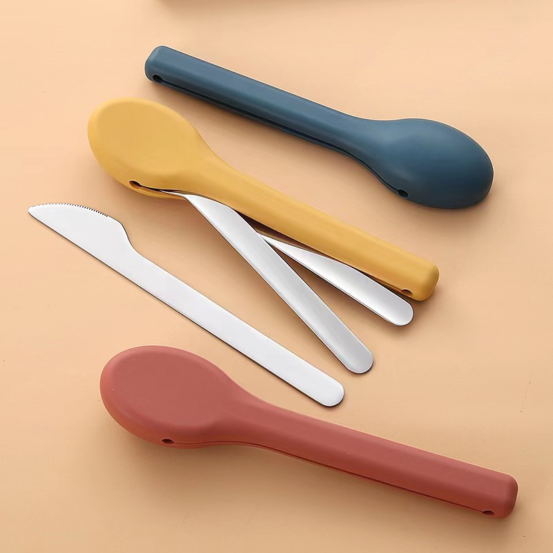 3 ชิ้นแบบพกพา Flatware กระเป๋า - Camp Utensil Set บทวิจารณ์และราคา