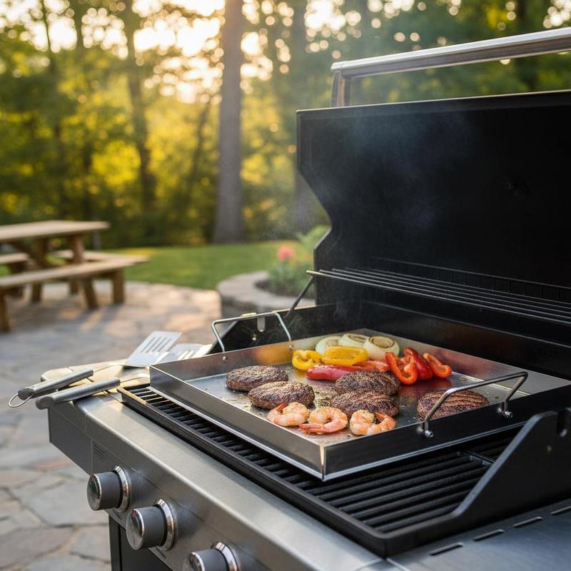 เตาปิ้งย่างแบบแบนขนาด 18x16 นิ - Camp Cooking Set บทวิจารณ์และราคา