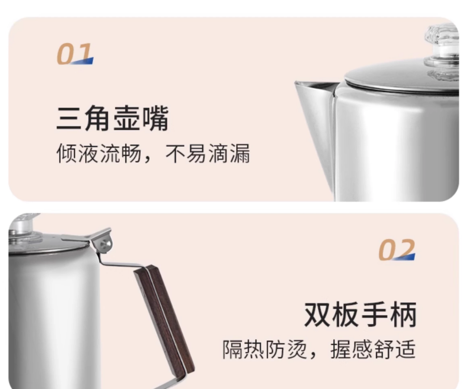 เครื่องชงกาแฟแบบใช้บนเตาแก๊สสำ - Camp Percolator Coffee บทวิจารณ์และราคา
