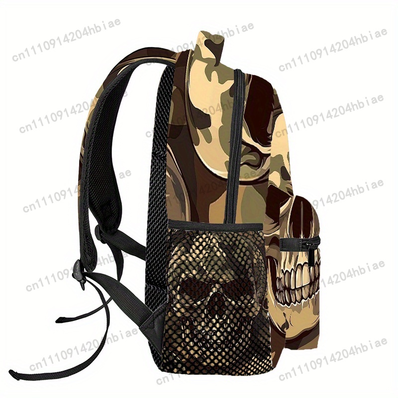กระเป๋าเป้พิมพ์ลายกระดูกหัวกะโ - Outdoor Camping Hiking บทวิจารณ์และราคา