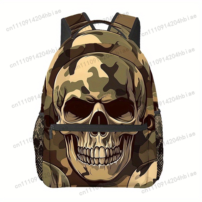 กระเป๋าเป้พิมพ์ลายกระดูกหัวกะโ - Outdoor Camping Hiking บทวิจารณ์และราคา
