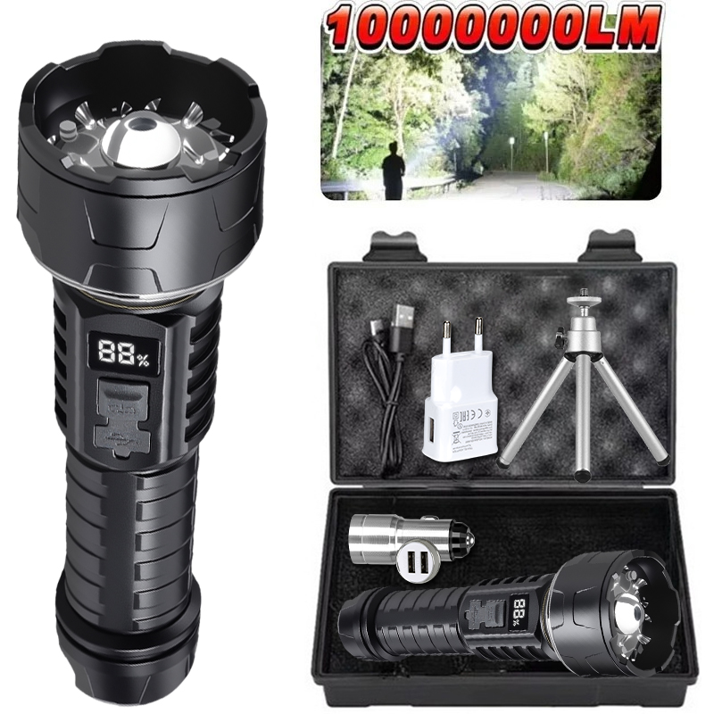 ไฟฉาย LED แบบ COB แบบชาร์จไฟได - Outdoor Camping Hiking บทวิจารณ์และราคา