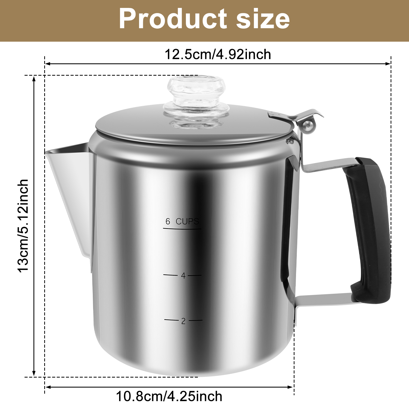 ที่ชงกาแฟสแตนเลสสำหรับตั้งแคมป - Camp Percolator Coffee บทวิจารณ์และราคา