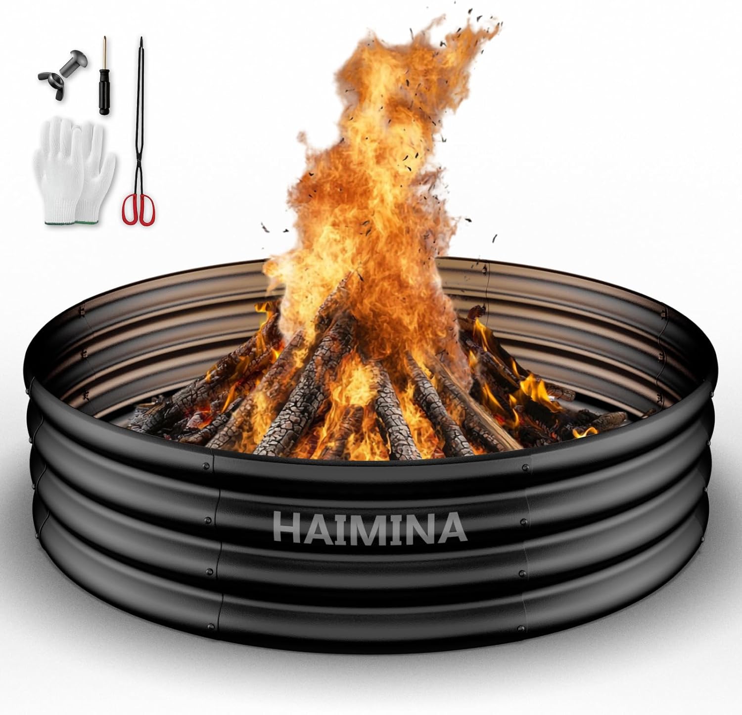 วงแหวนเตาไฟขนาด 36 นิ้ว สำหรับ - Outdoor Camping Fire บทวิจารณ์และราคา