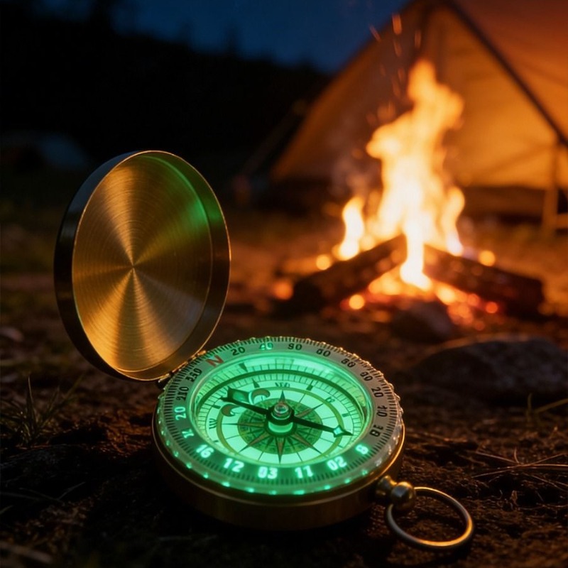 เข็มทิศพกพาทองเหลืองขนาด 50 มม - Outdoor Camping Direct บทวิจารณ์และราคา