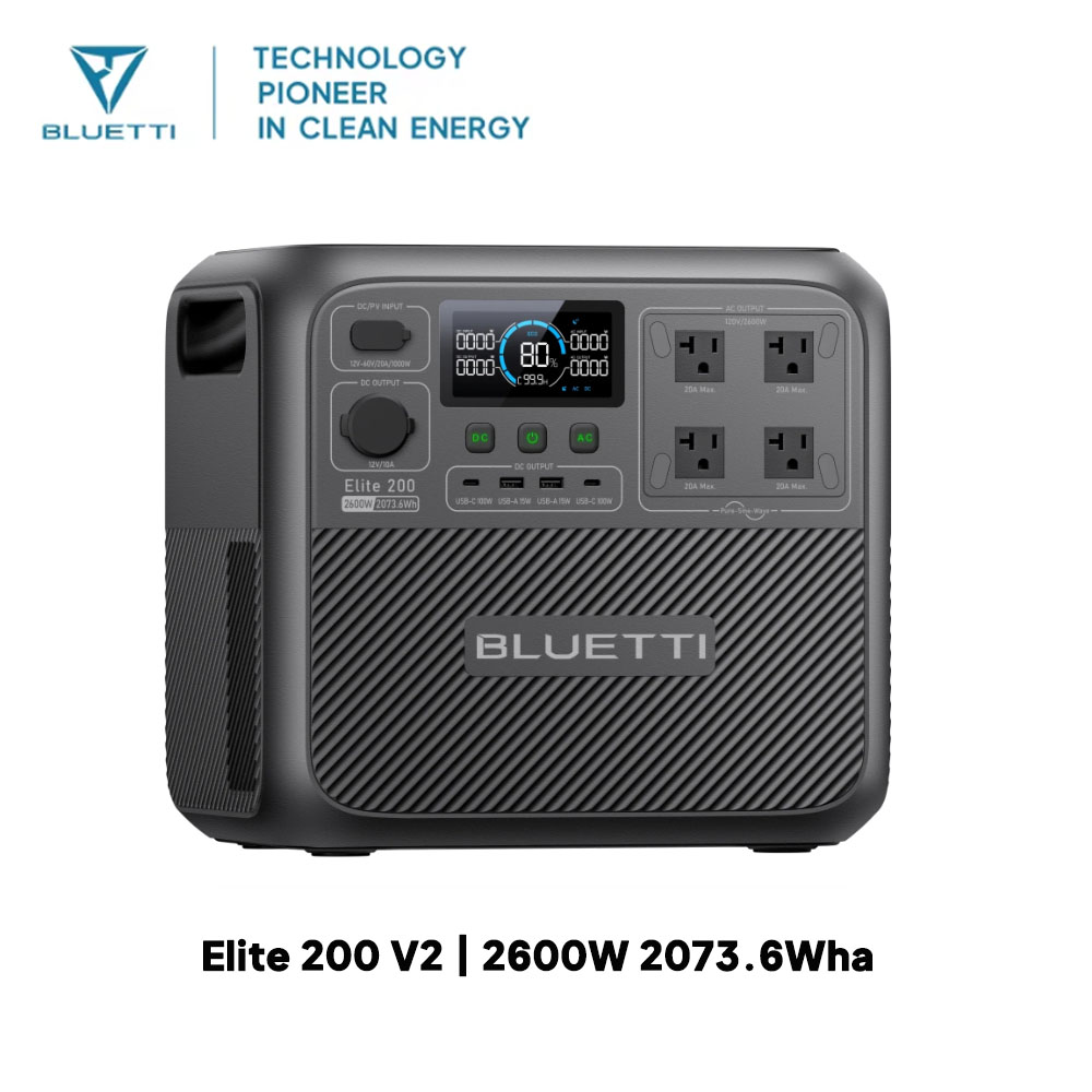 【รีนิว】BLUETTI Elite 200 V2 สถ - Outdoor Camping Oven บทวิจารณ์และราคา