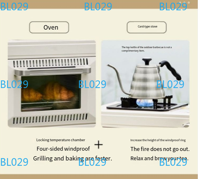 เตาอบพกพาขนาดเล็ก เตาอบพิซซ่าแ - Outdoor Camping Oven บทวิจารณ์และราคา