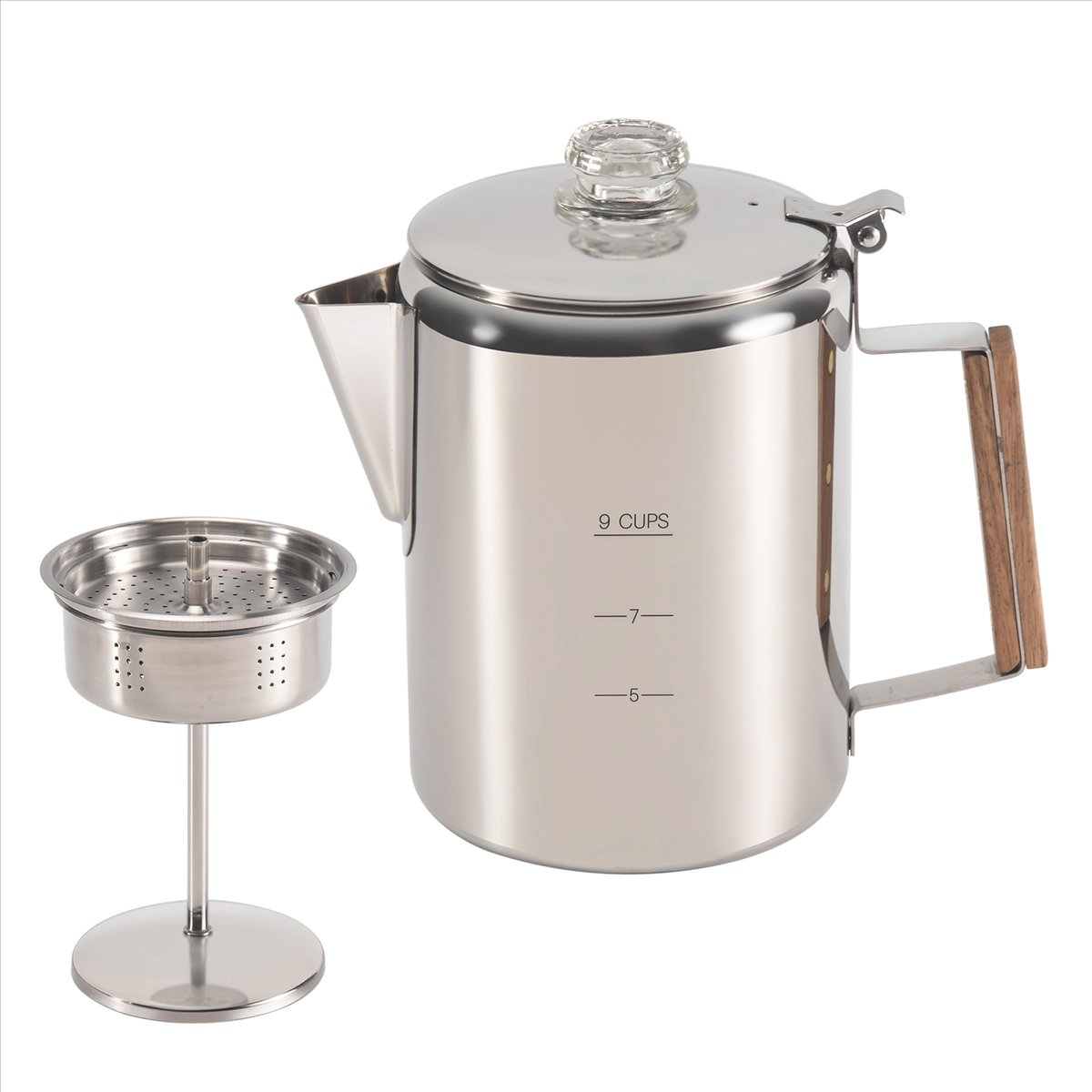 เครื่องชงกาแฟแบบพกพา HITL สำหร - Camp Percolator Coffee บทวิจารณ์และราคา