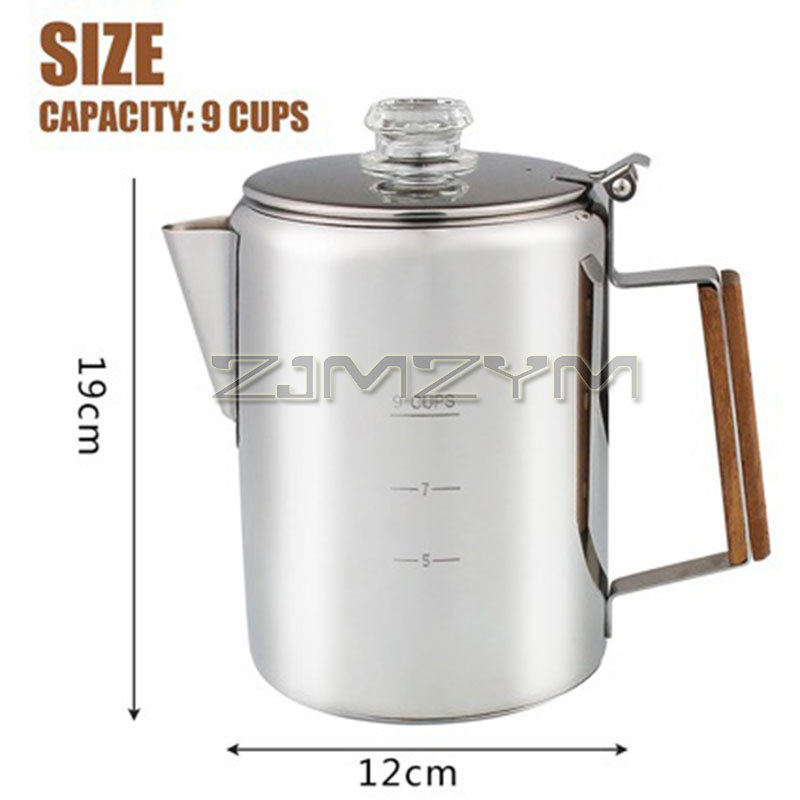 9 ถ้วยกาแฟ Percolators 1500ml  - Camp Percolator Coffee บทวิจารณ์และราคา