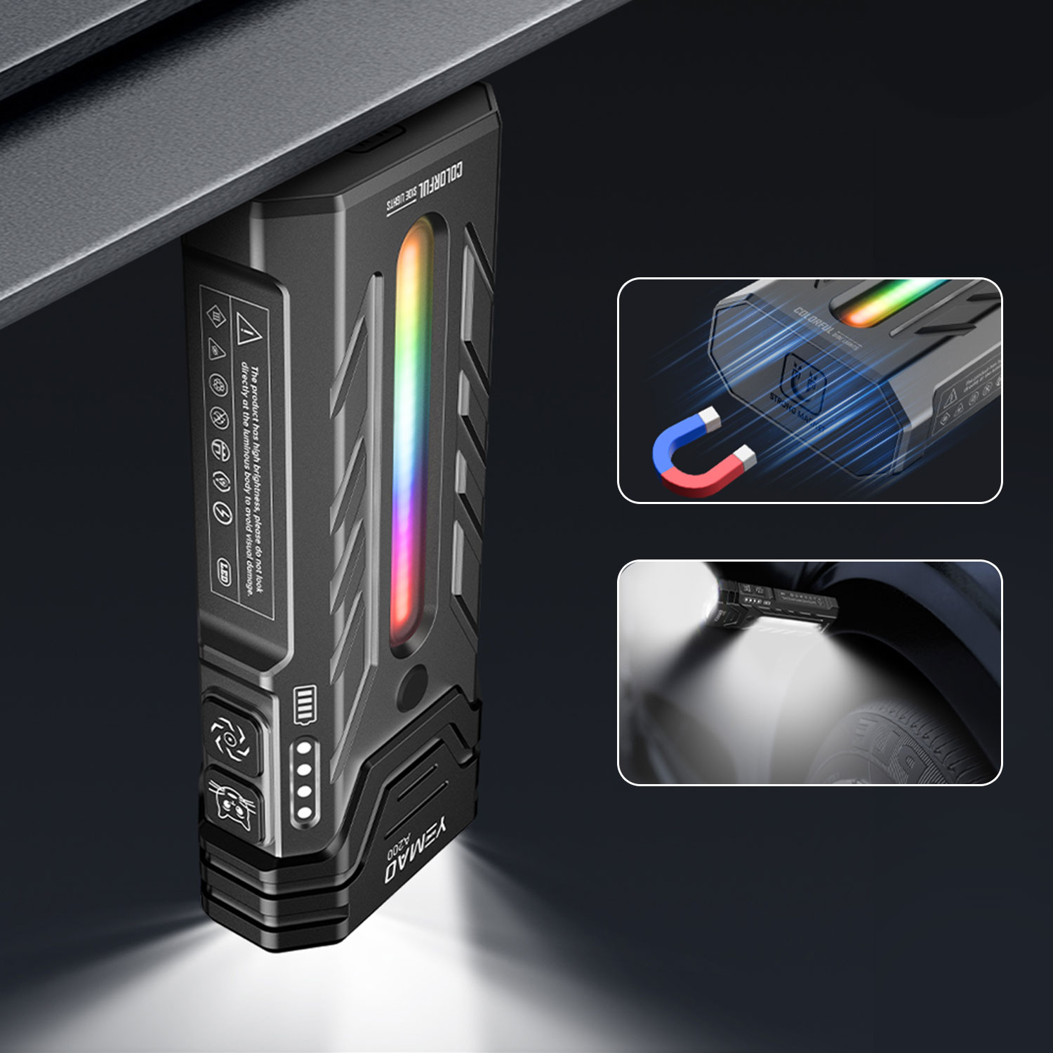 ไฟฉาย LED RGB แบบพกพาอเนกประสง - Outdoor Camping Items บทวิจารณ์และราคา