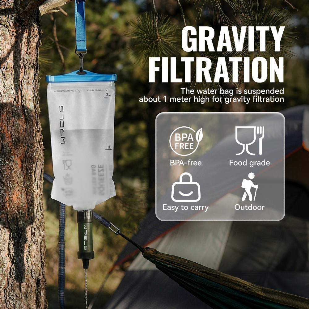 WRELS เครื่องกรองน้ำพกพาสำหรับ - Outdoor Camping Direct บทวิจารณ์และราคา