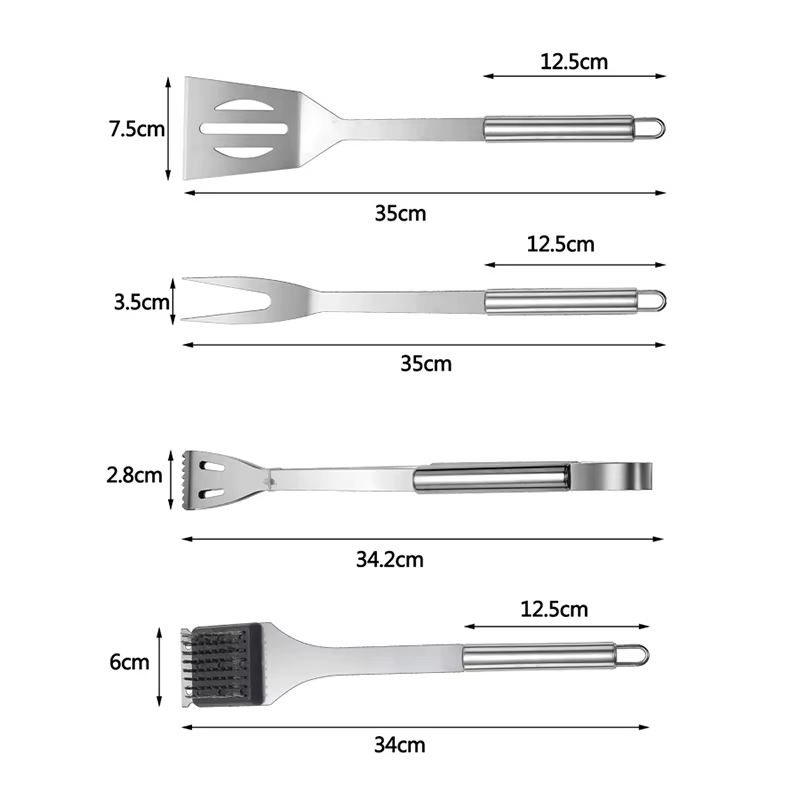 ชุดอุปกรณ์ปิ้งย่างสแตนเลส ชุดอ - Camp Utensil Set บทวิจารณ์และราคา