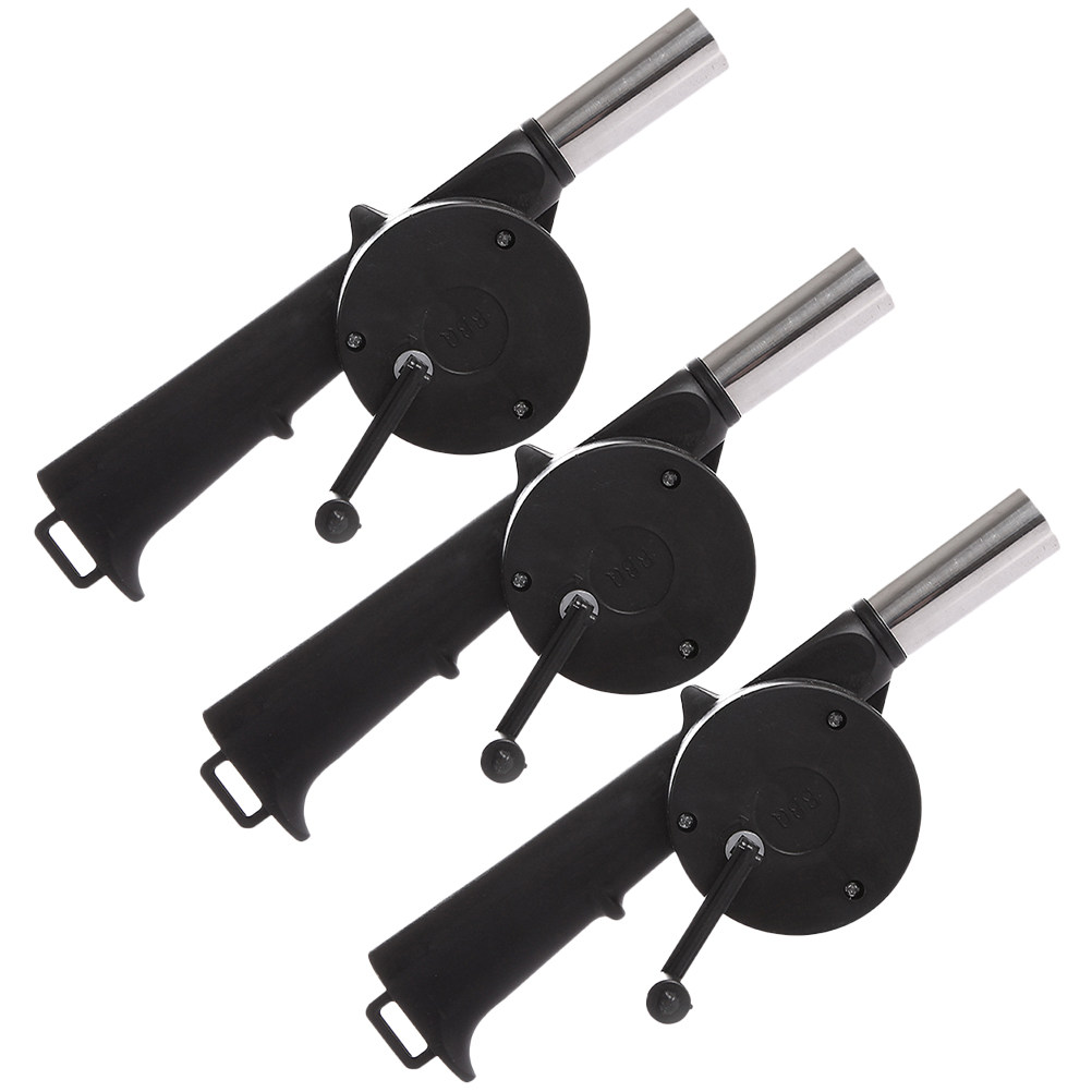 พัดลมเป่าลมแบบมือหมุน 3 ชิ้น ส - Outdoor Camping Fire บทวิจารณ์และราคา